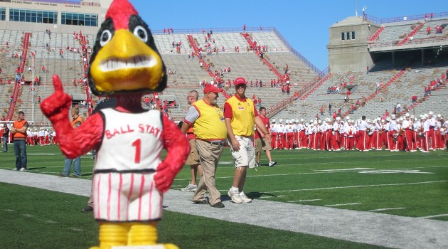 Charlie Cardinal on the field