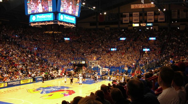 Kansas vs. Missouri Basketball Game at Allen Fieldhouse