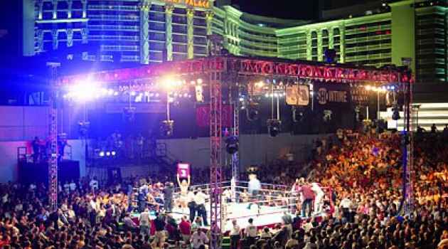 A Boxing Title Bout In Las Vegas