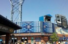 View of Louis Armstrong Stadium from the plaza.