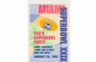 1995 Fox Super Bowl Party Pass