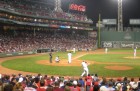 The infield at night